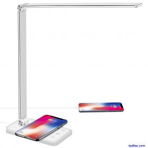 BIENSER LED Desk Lamp with Wireless Charger, USB Charging Port, Table Lamp.