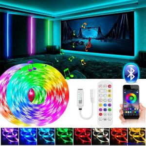 5m 20m Led Strip Lights Bluetooth 4.0 5050 RGB Tape Cabinet TV Kitchen Lighting