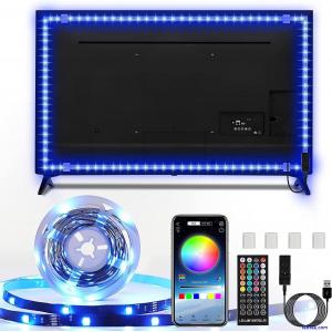 LED Strip Light 5M/16.4 ft, RGB LED Lights for Kitchen, Party, TV with Remote