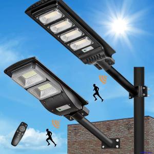 LED Solar Street Light Outdoor Lighting Motion Sensor Remote Control Dusk toDawn