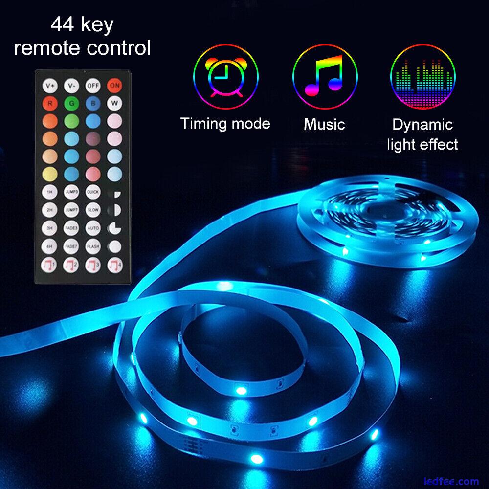 LED Strip Lights Lamp 5050 RGB Flexible Tape Diode 5M Controller Room Decor TV C 1 