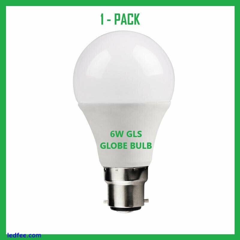 LED GLS A60 6W Light Bulbs Super Low Energy B22 Bayonet Warm White A+++ UK 2 