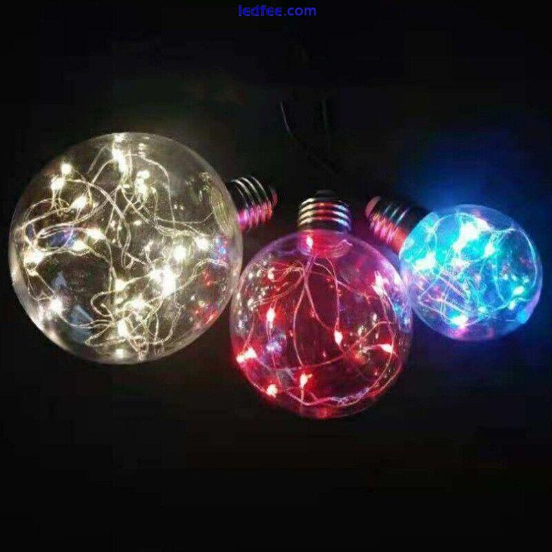 LED Fairy Light Bulb Multiple Color Home Patio Garden Globe Party Lamp Bulbs 4 