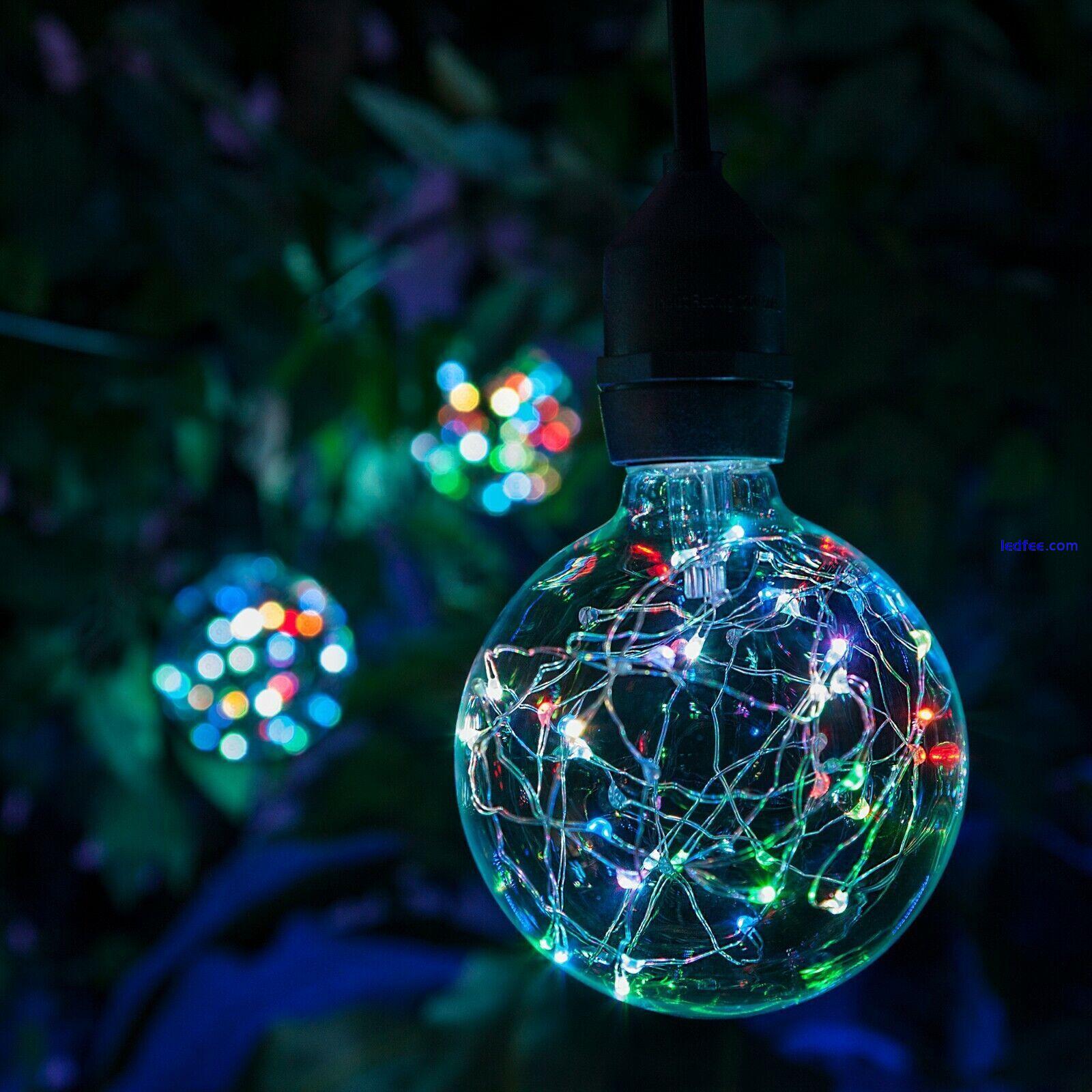 LED Fairy Light Bulb Multiple Color Home Patio Garden Globe Party Lamp Bulbs 3 