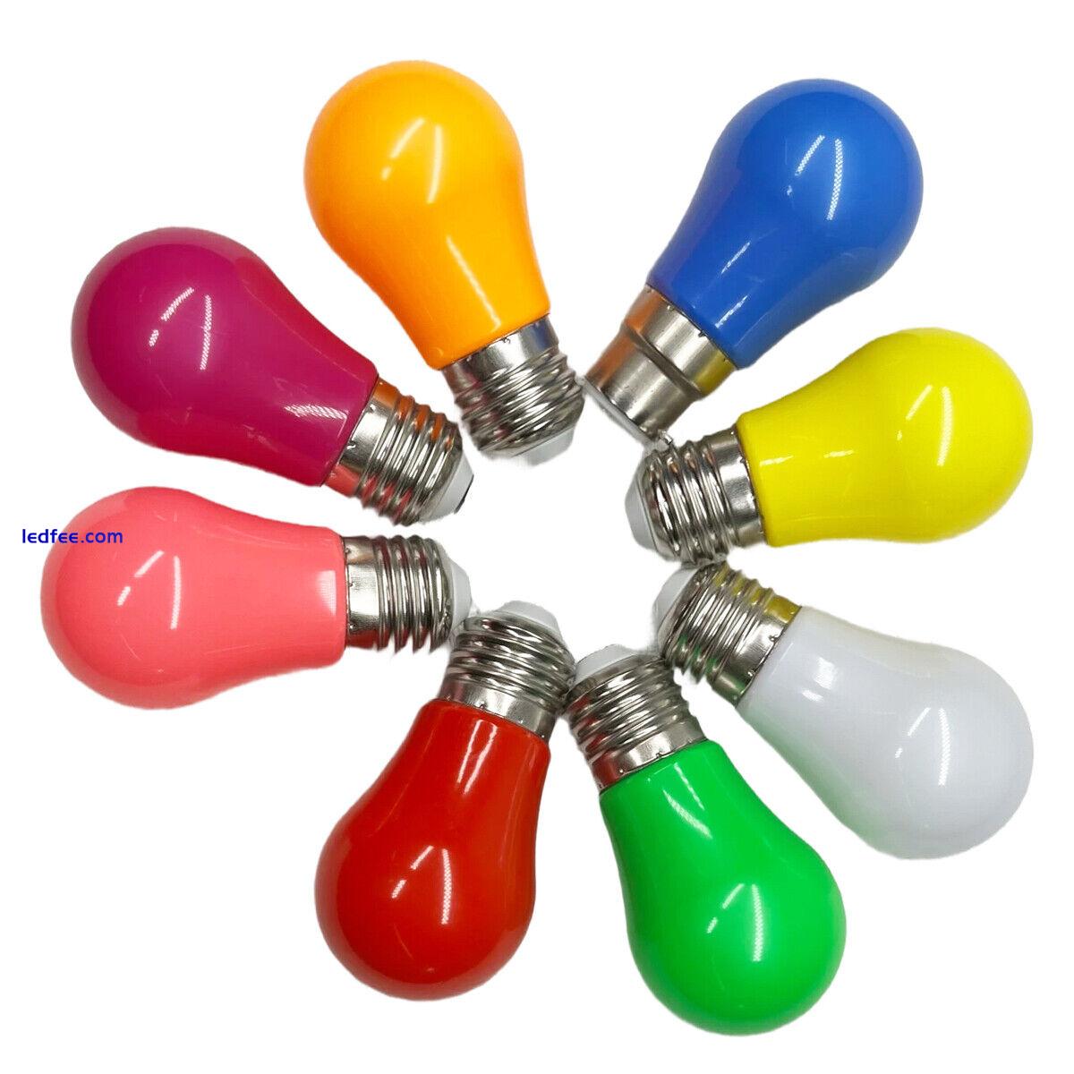 A45 Colorful LED Globe Bulbs E27 B22 2W Lamps Lights Bar Party Festival Decor oq 1 