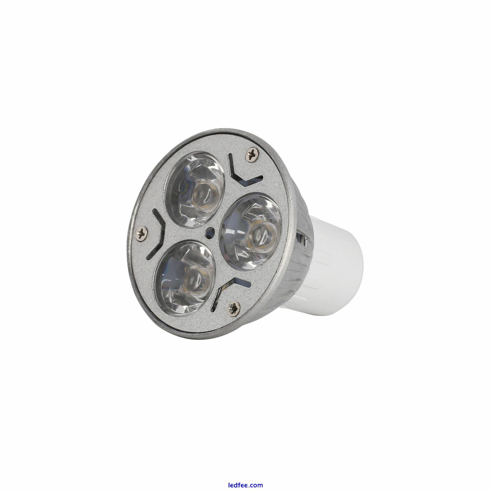 GU10 E14 MR16 B22 Dimmable LED Spotlight Bulb E27 B15 3W 220V 12V Silver Lamp 5 