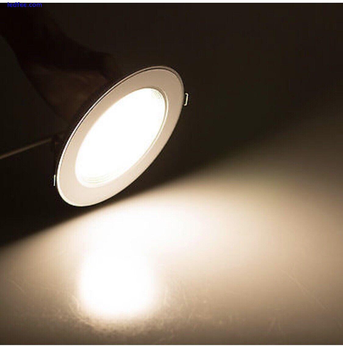 Recessed 7W LED Ceiling Down Lights  Slim Bathroom Flat Panel Spot Light Round 5 