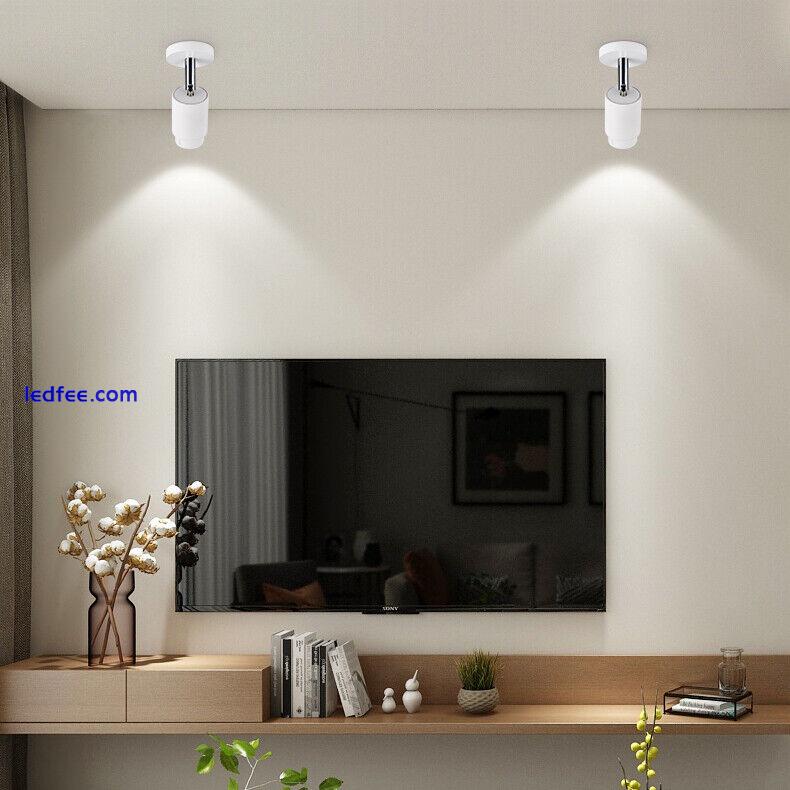 3W/7W LED COB Ceiling Light Fixture Beam-Angle Adjustable Picture Lamp Zoom Shop 1 