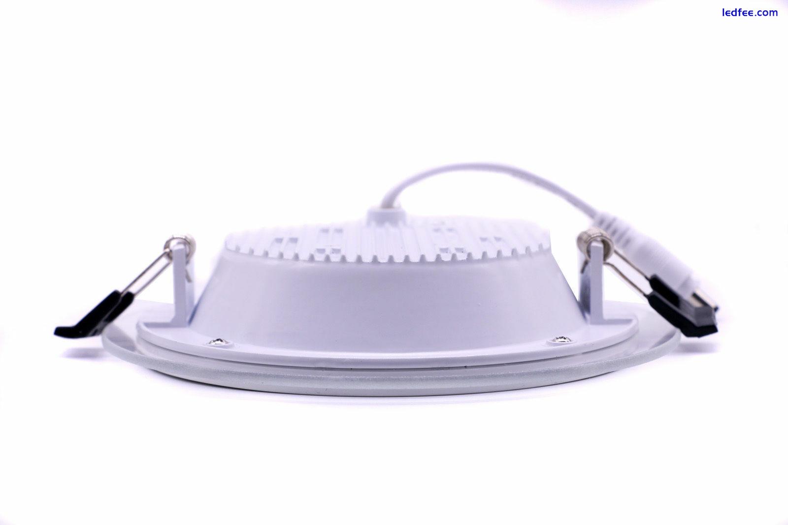 Hot 6W 9W 12W 18W LED Glass Recessed Ceiling Panel Light Downlight Square Round 1 