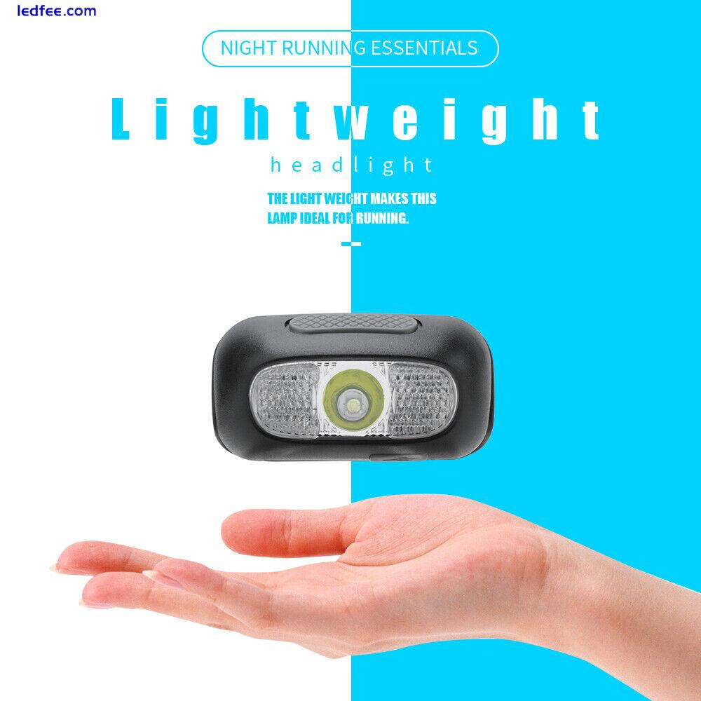 Super Bright Waterproof Head Torch Headlight LED USB Rechargeable Headlamp Mini 2 