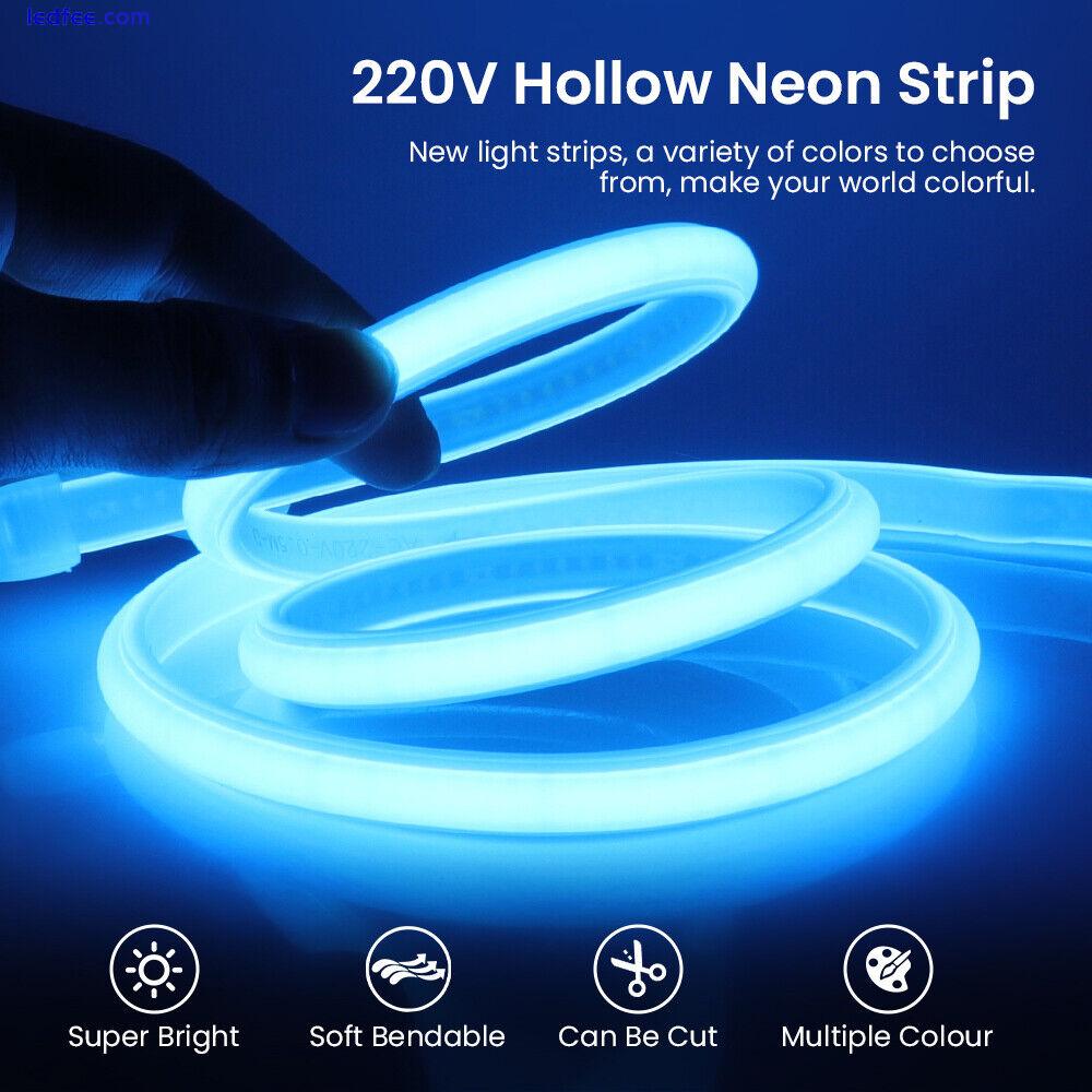 Neon COB LED Strip 220V 230V High Density Flexible Kitchen Room Tape Rope Lights 5 