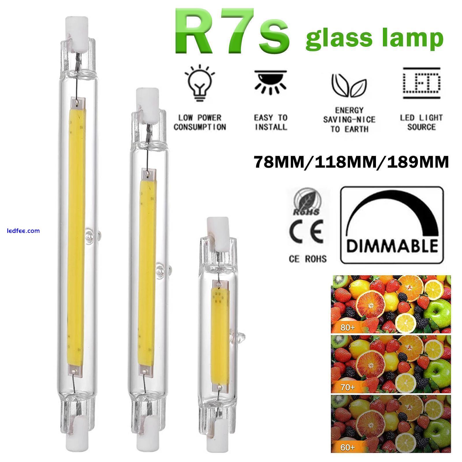 78mm 118mm Dimmable R7s COB LED Bulbs Security Flood Bulb 5W10W Replaces NEW 3 