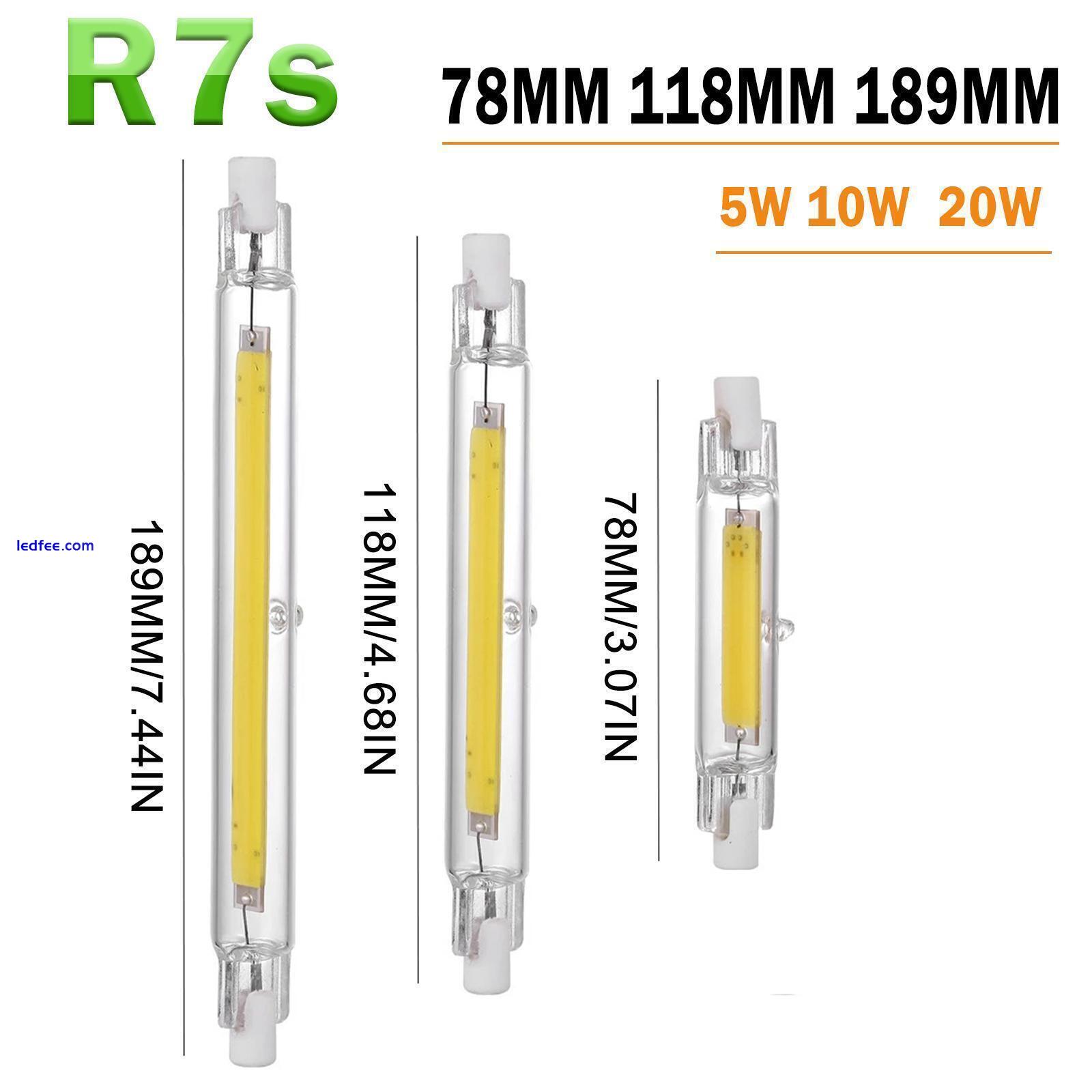 78mm 118mm Dimmable R7s COB LED Bulbs Security Flood Bulb 5W10W Replaces NEW 4 