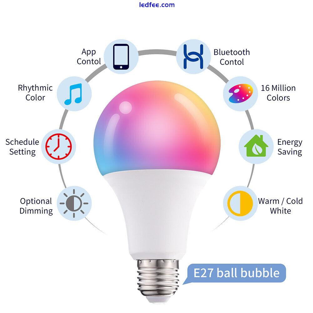 LED Bulb RGB Lamp 10W Tuya Smart luetooth-compatible Bulb for Alexa Google Home 2 