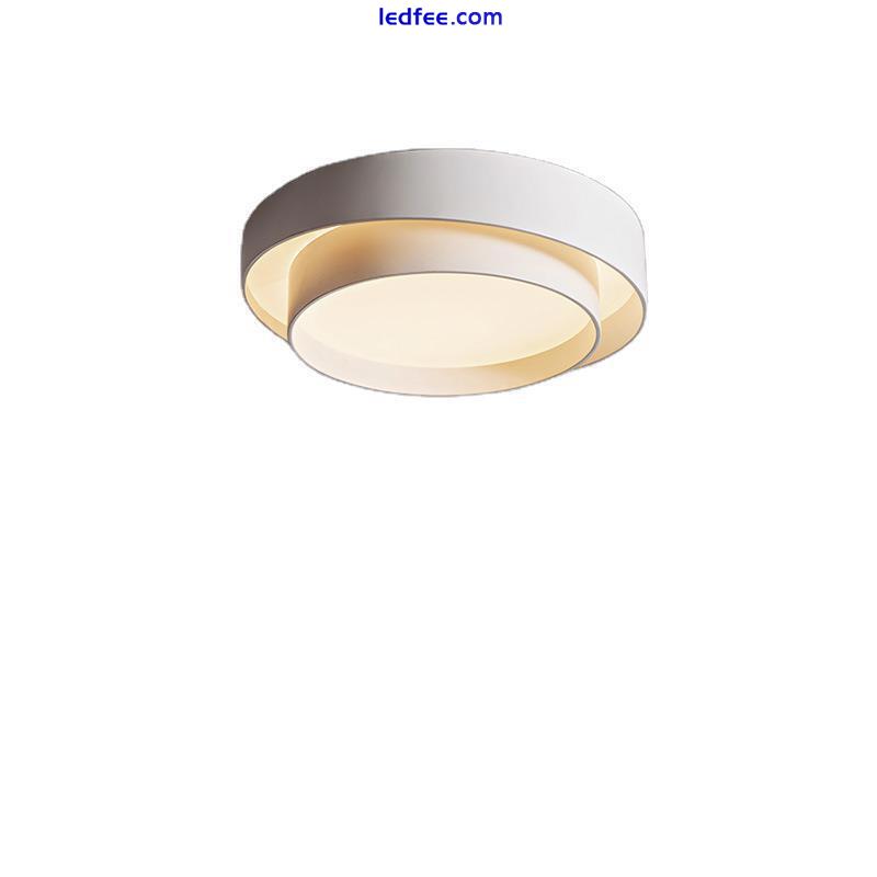 Modern Nordic LED Flush Mount Ceiling Light Round Shade 1 Light Lighting Fixture 5 