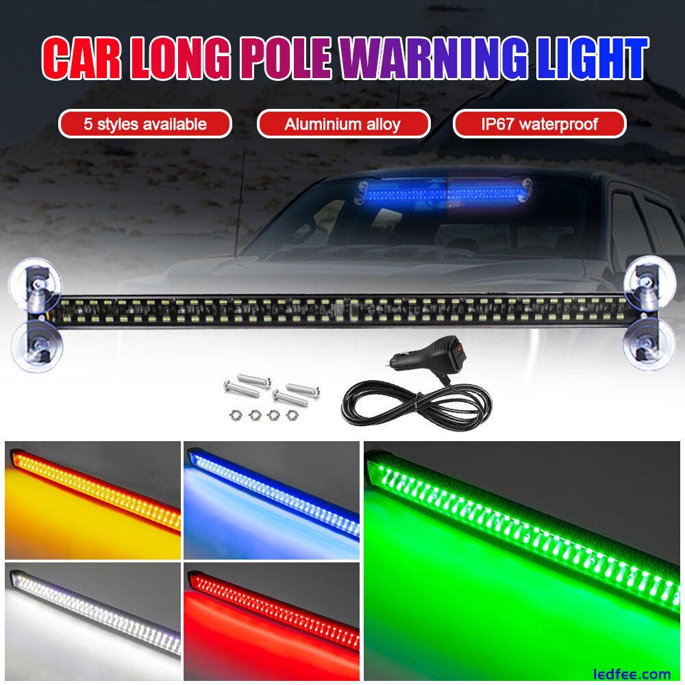80LED Car Emergency Strobe Light Bar Flash Patterns Traffic Warning Hazard Light 0 