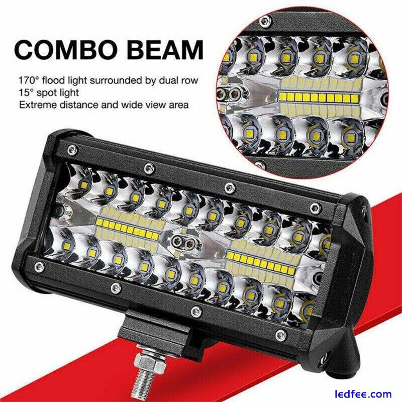 800W LED Work Light Bar Flood Spot Lights Driving Lamp Offroad Car Truck SUV 12V 1 