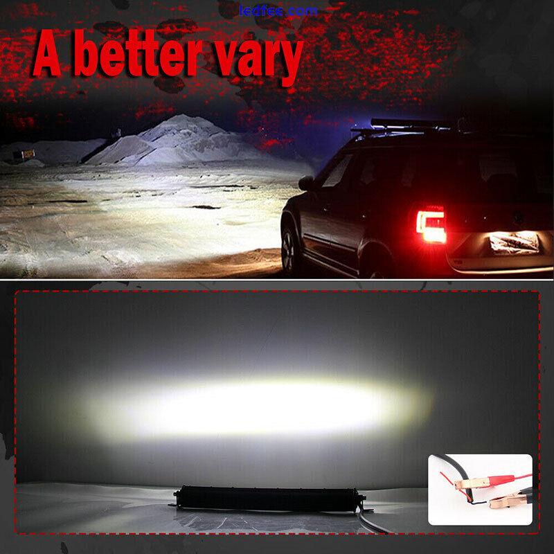 8inch 480W LED Work Light Bar Flood Spot Beam Offroad 4WD SUV Driving Fog La YH 5 