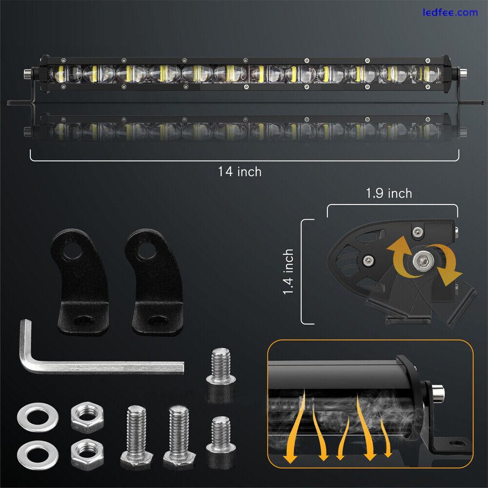 LED Light Bar 7-32 inch 18-90W Off Road LED Spot Flood Work Light Super Bright 4 