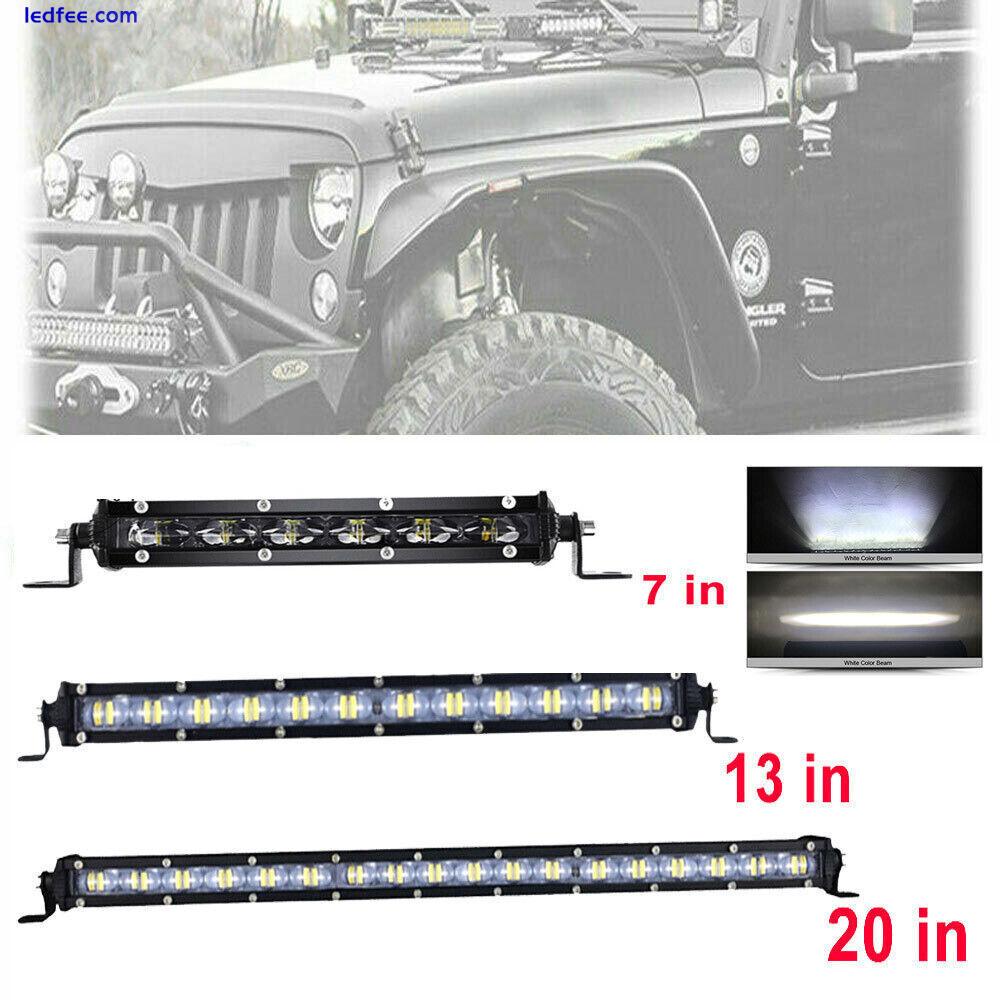 Super Hell LED Lightbar 7-20 Zoll Lichtbalken Arbeitsscheinwerfer 12V Offroad 1 