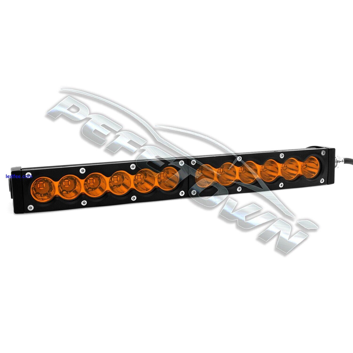 13Inch LED Work Light Bar Spot Offroad Boat SUV 4WD Truck Fog Driving Lamp Amber 3 