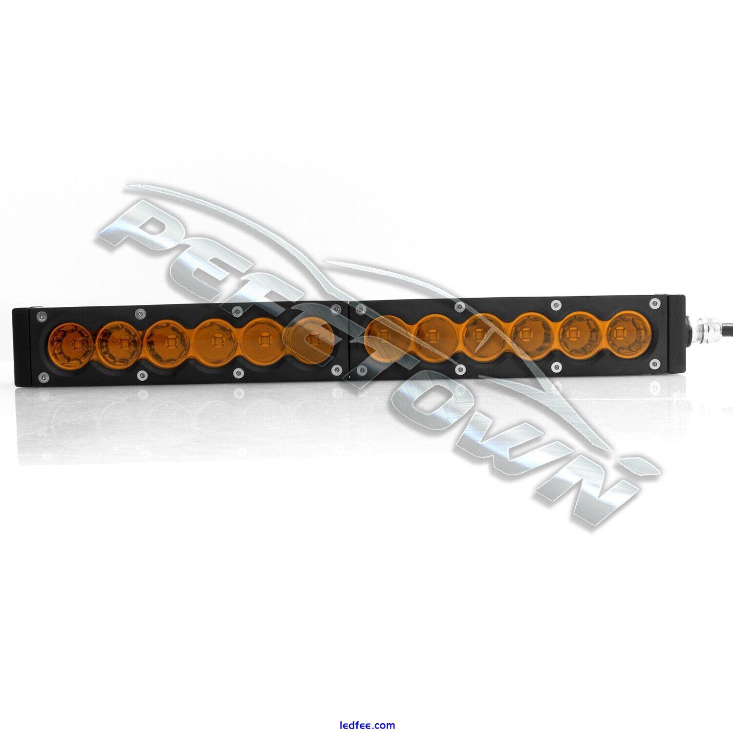 13Inch LED Work Light Bar Spot Offroad Boat SUV 4WD Truck Fog Driving Lamp Amber 5 
