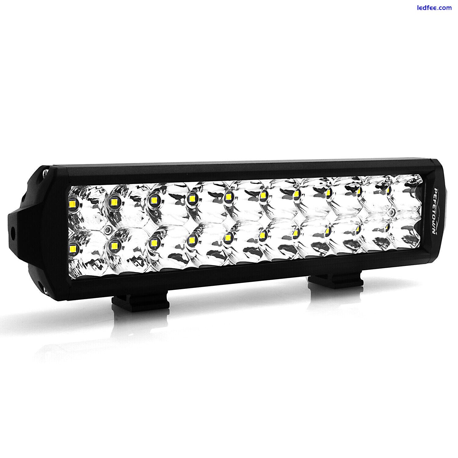 12inch LED Work Light Bar Spot Pods Fog Lamp Offroad Driving Truck 4WD SUV ATV 4 