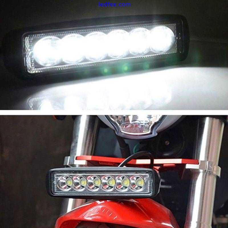 18W 6LED 800LM Bright Light Spot Work Bar Driving Fog Offroad Car Lamp For Truck 0 