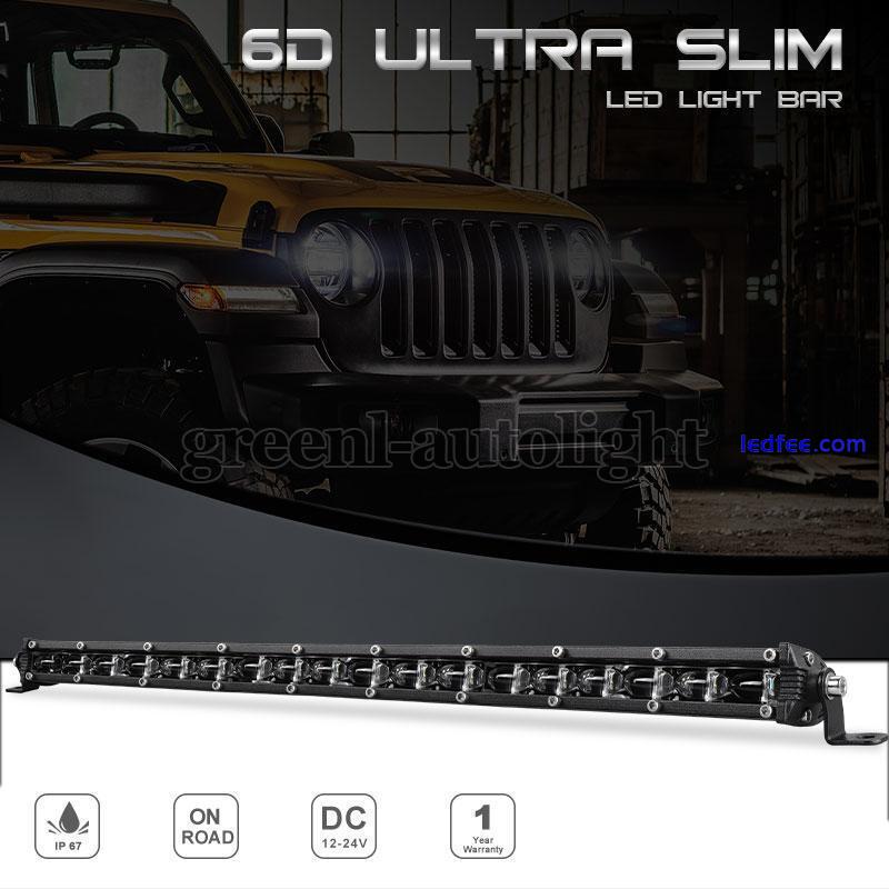 LED Work Light Bar Driving Slim 7in 13in 20in 30W 60W 90W Fog Off Road SUV Truck 0 