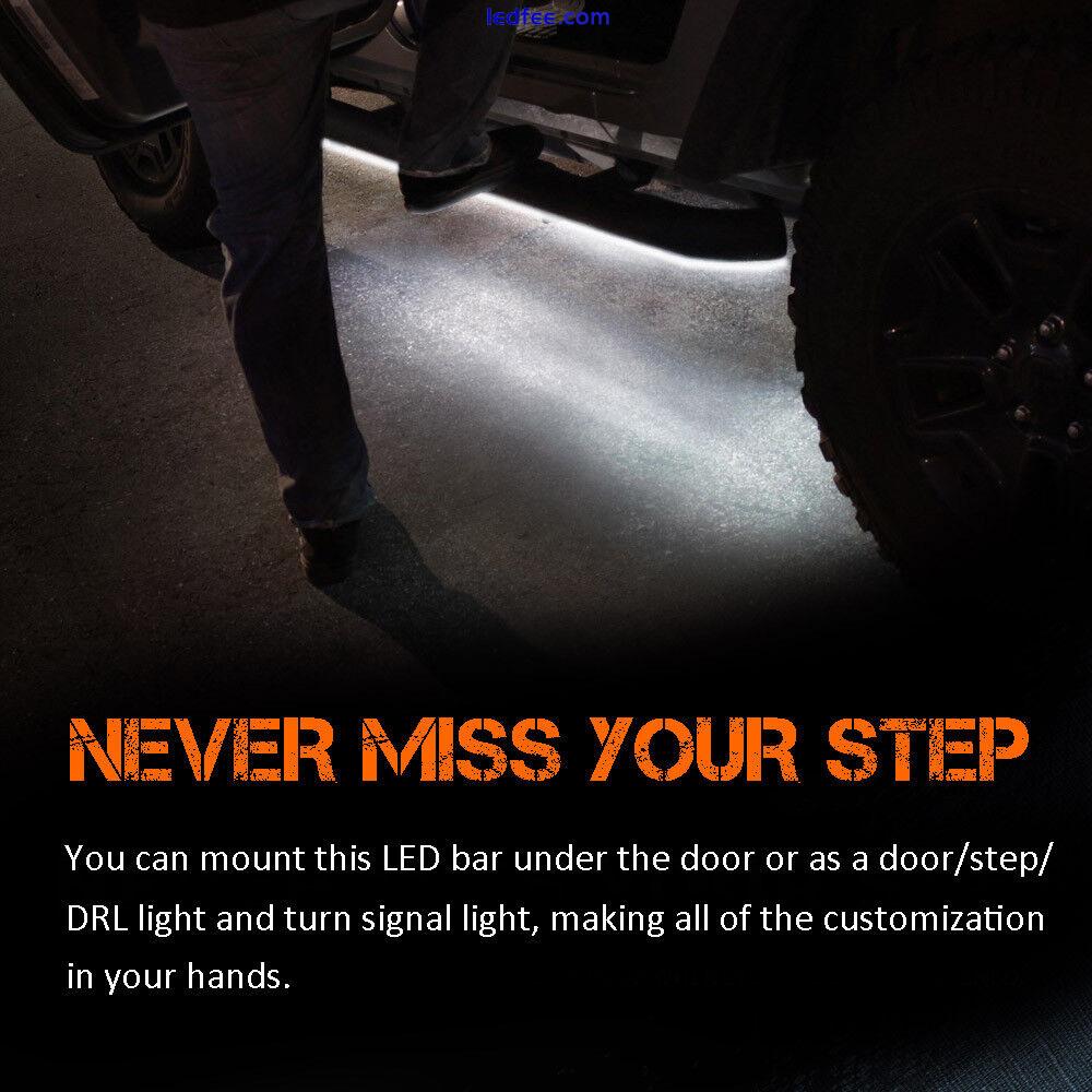 Running Board Side Step LED Light Bar Kit for Chevy Dodge GMC Ford Trucks Pickup 1 