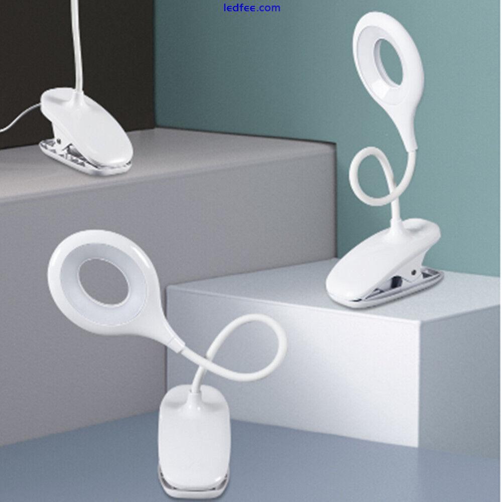 LED USB Clamp Clip On Flexible Desk Light Bed Reading Table Study Night Lamp 2 