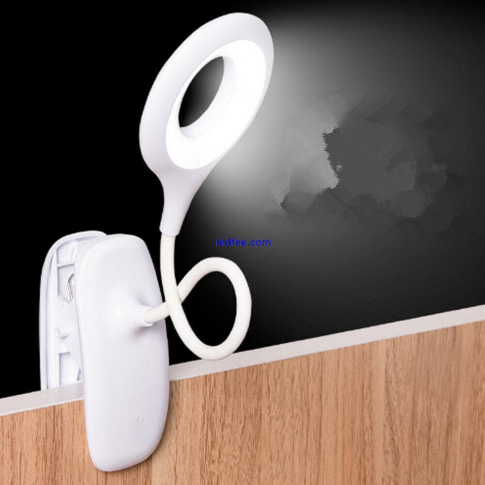 LED USB Clamp Clip On Flexible Desk Light Bed Reading Table Study Night Lamp 3 