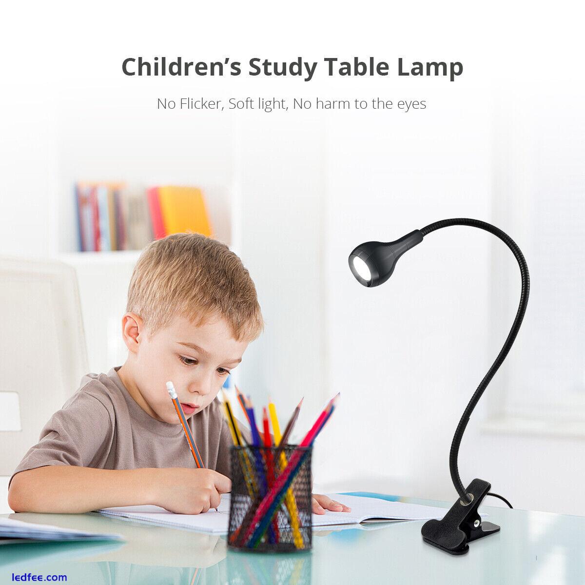  LED Flexible USB Reading Light Clip-On Beside Bed Table Desk Lamp  0 