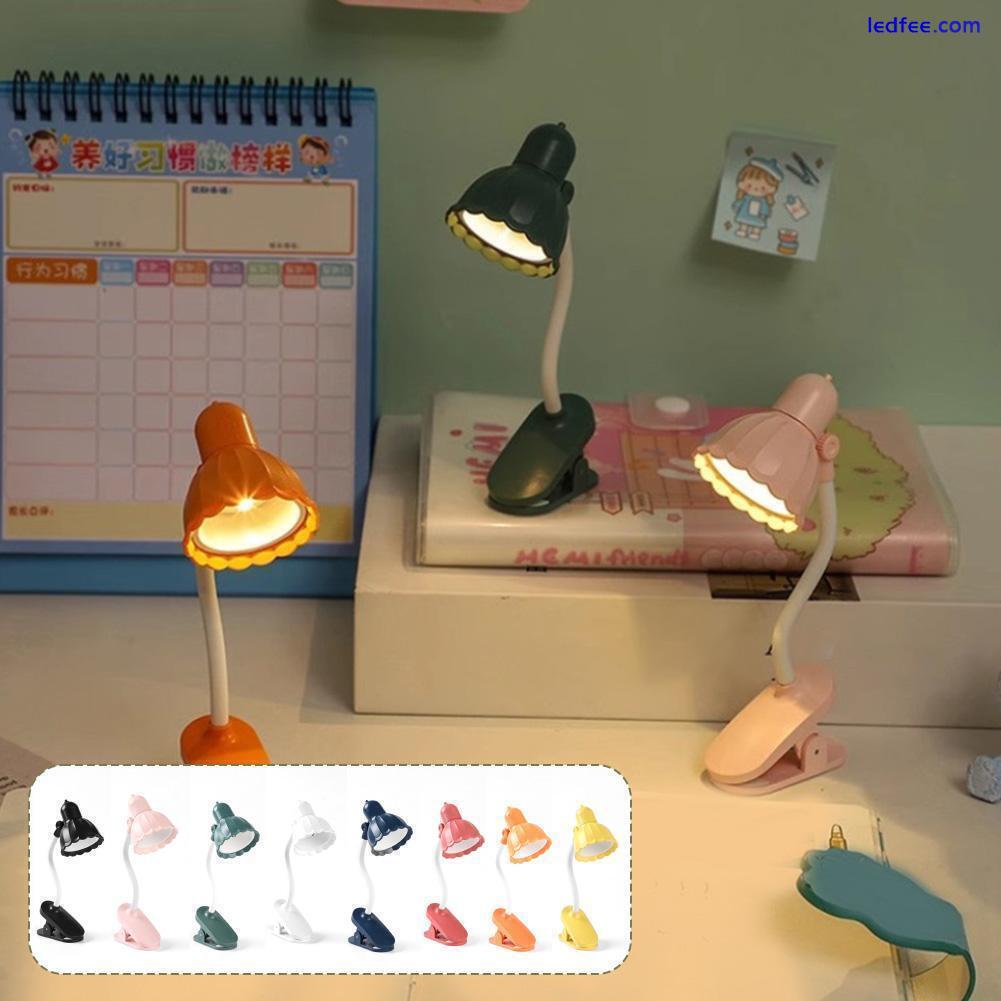 Mini LED Desk Reading Lamp Clip On Travel Light Portable Lamp For Books NEW Q6K2 0 