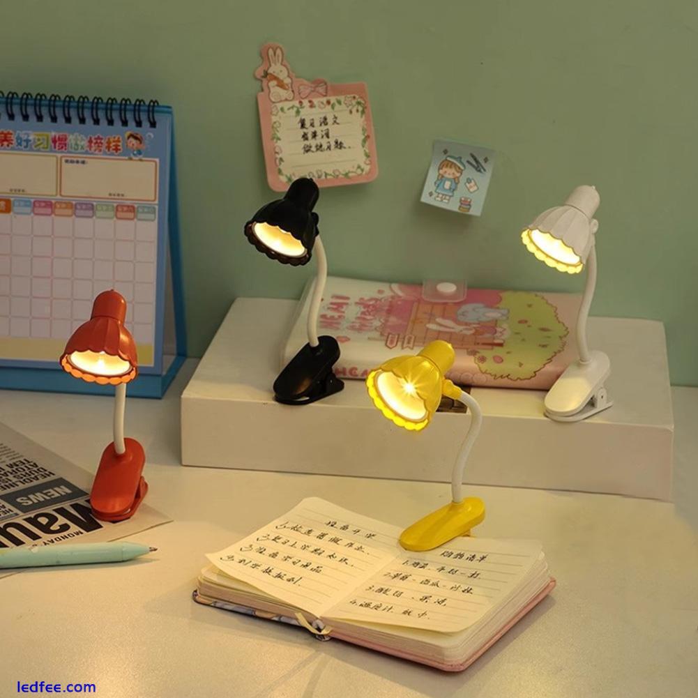 Mini LED Desk Reading Lamp Clip On Travel Light Portable Lamp For Books NEW Q6K2 1 