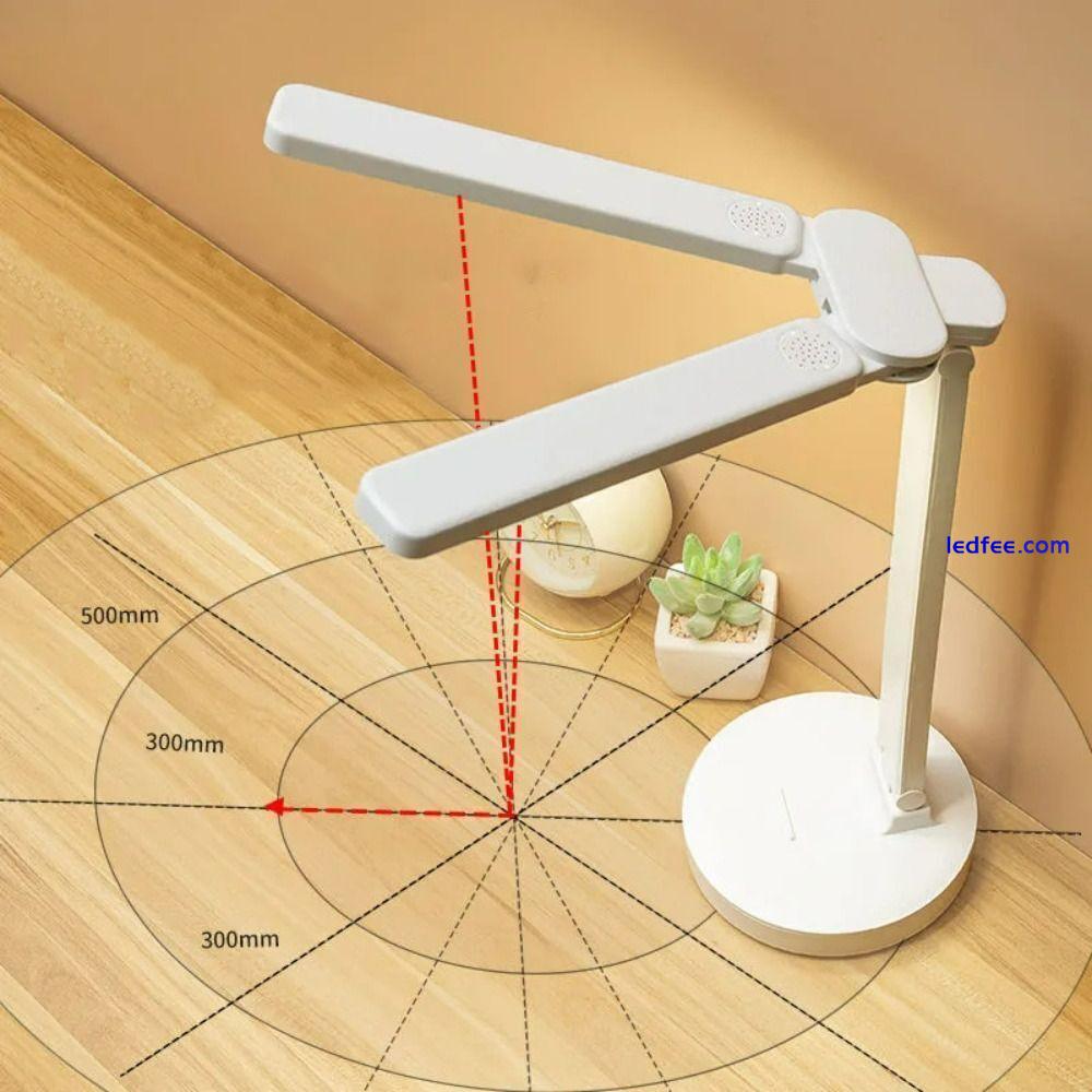 LED Desk Lamp Bedside Study Reading Table Light Double Head USB Ports Dimmable 2 