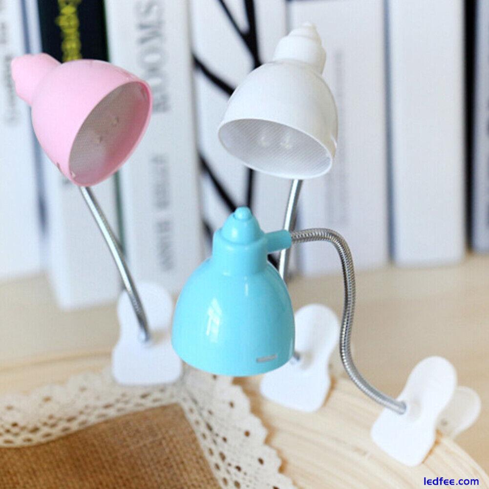 Desk Lamp Bedside LED Clip Eye-caring Reading Light Bedroom Flexible Children 1 