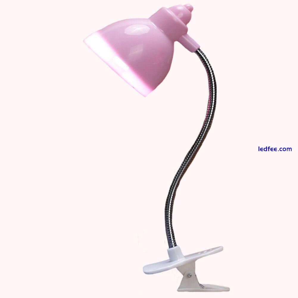 Desk Lamp Bedside LED Clip Eye-caring Reading Light Bedroom Flexible Children 3 