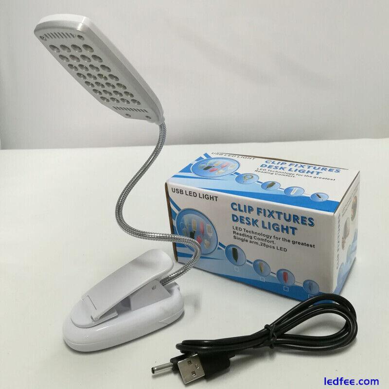 28LED USB Eye-caring LED Lighting Office Desk Light Bed Study Reading Table Lamp 2 