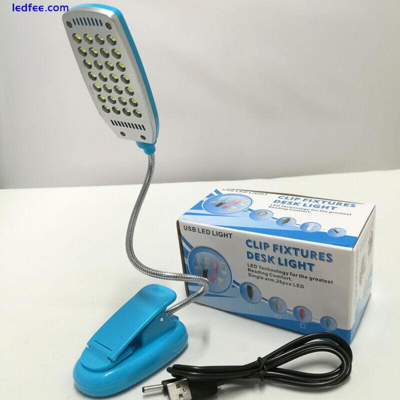 28LED USB Eye-caring LED Lighting Office Desk Light Bed Study Reading Table Lamp 4 