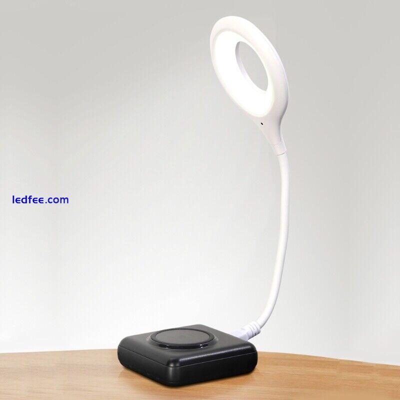LED Desk Lamp Voice Control Night Light USB Bendable Reading Learning 1 