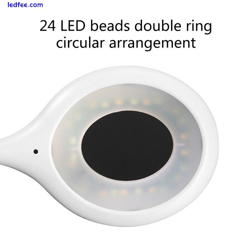 LED Desk Lamp Voice Control Night Light USB Bendable Reading Learning 5 