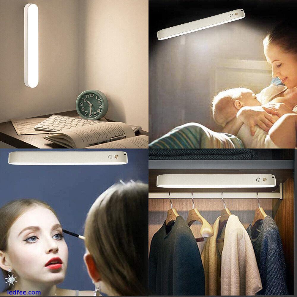Magnetic LED Reading Desk Lamp Touch Dimmable Rechargeable Handheld/Wall Lights 5 