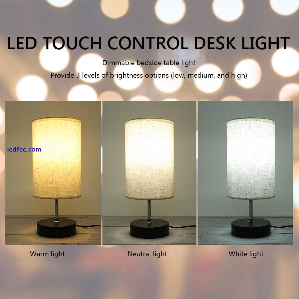 LED Desk Lamp Bedroom Ambient Light Touch Control 3 Gear for Home Office Bedroom 3 