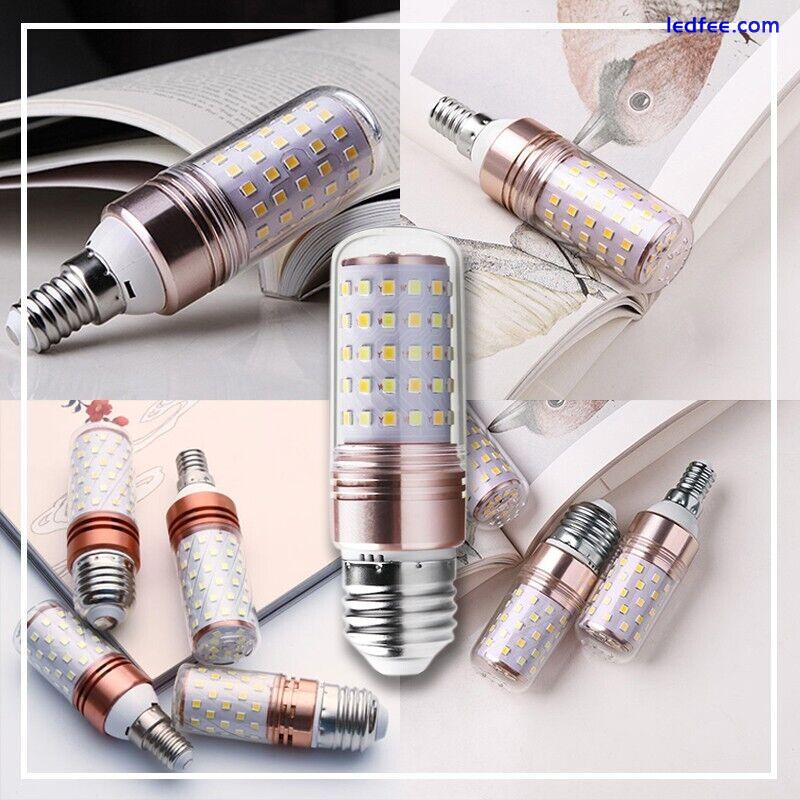 LED Corn Light Bulbs E14 E27 Screw Base Lamp 12W 16W 18W 220V Tricolour Dimming 3 