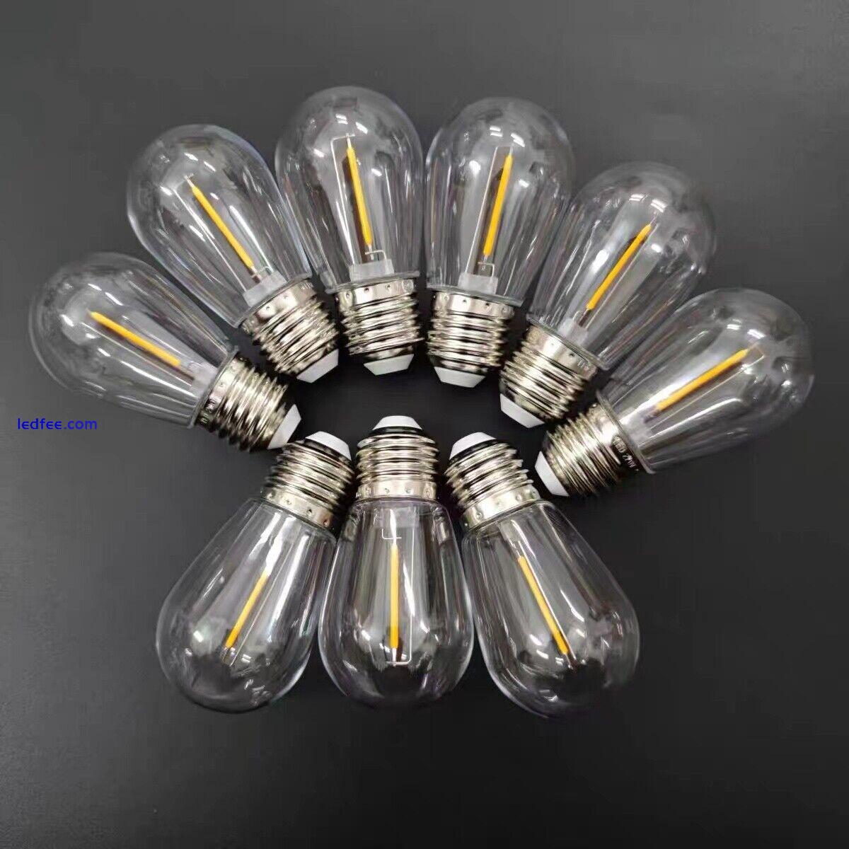 10PCS 1W AC220V Color Water Proof Replacement LED Light Bulbs E26 2700K Plastic 0 