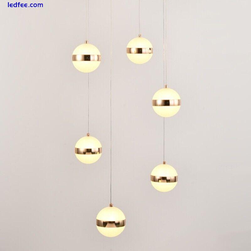 Large Chandelier Lighting Stair Pendant Light Hotel LED Ceiling Lights Home Lamp 3 