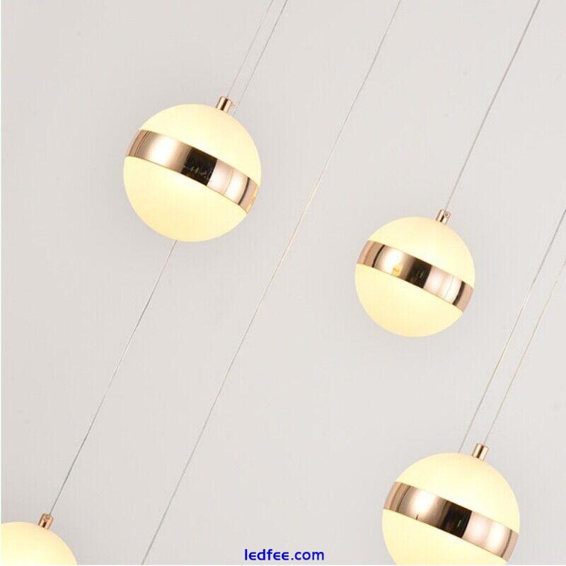 Large Chandelier Lighting Stair Pendant Light Hotel LED Ceiling Lights Home Lamp 4 