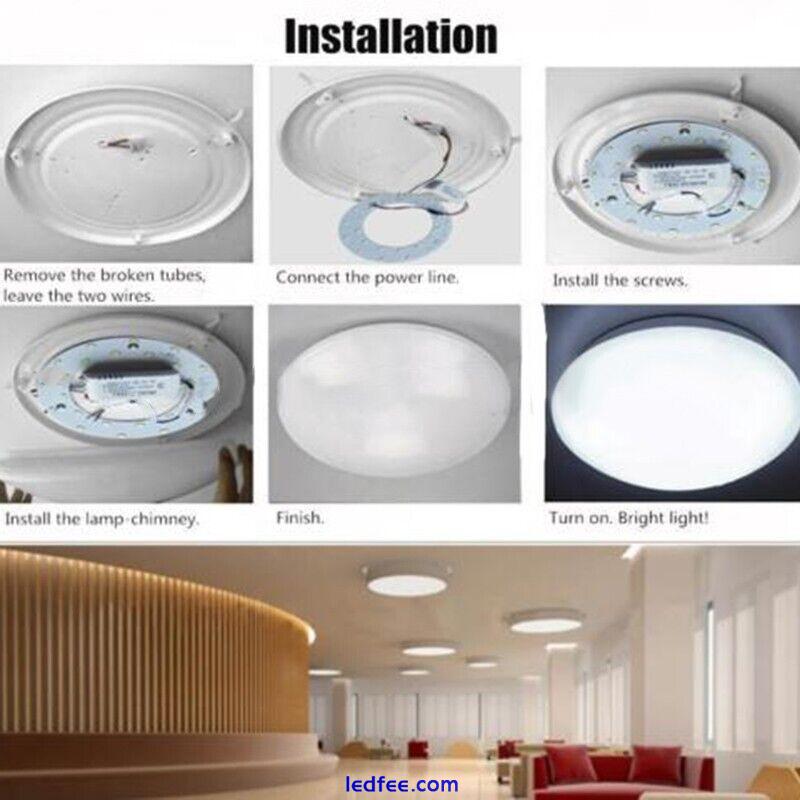 12/15/18W Circle Shaped 5730 LED Panel Ceiling Lights Fixture Board Lamps Plate 2 