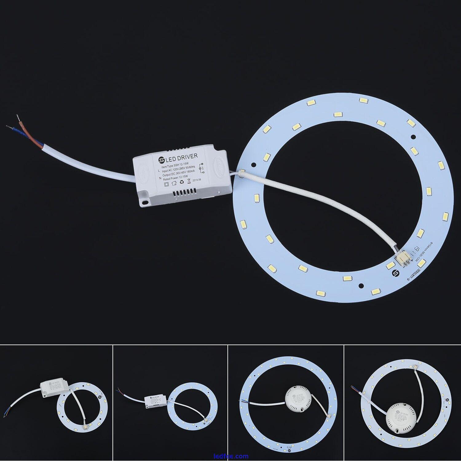 12/15/18W Circle Shaped 5730 LED Panel Ceiling Lights Fixture Board Lamps Plate 3 
